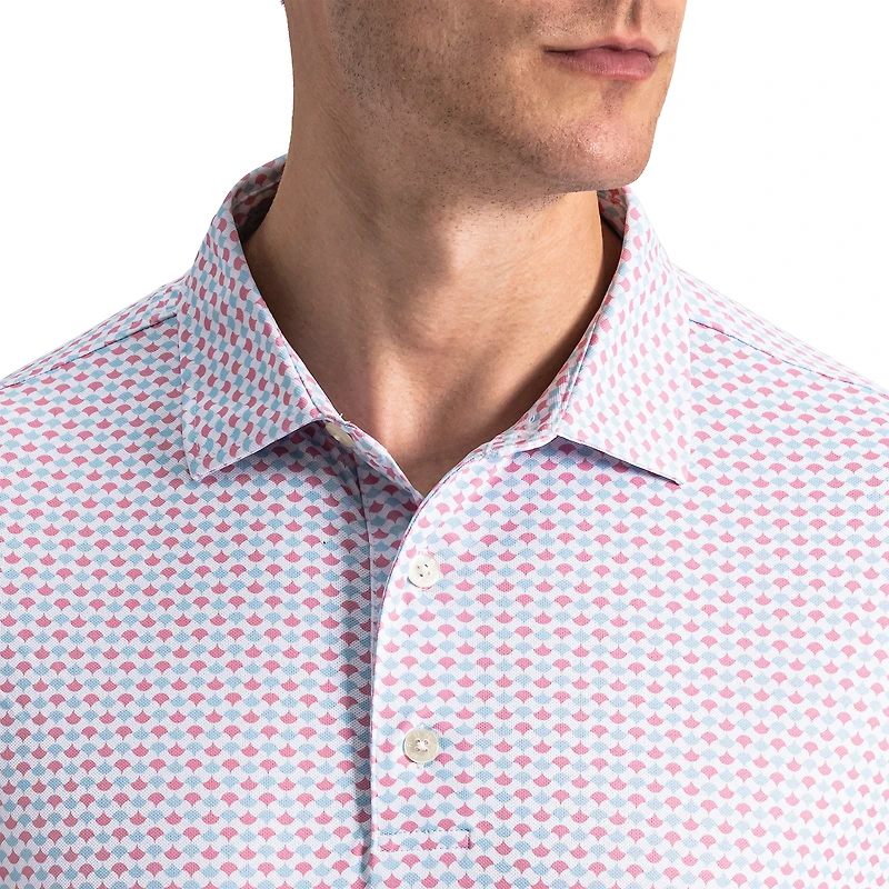 Men's Ginko Geo Short Sleeve Polo