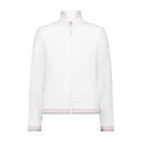Women's Stripe Rib Zip Sweater