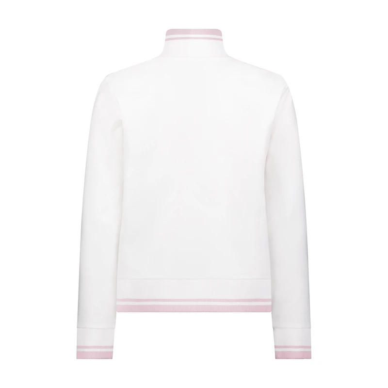Women's Stripe Rib Zip Sweater