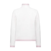 Women's Stripe Rib Zip Sweater