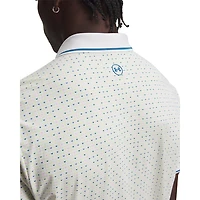 Men's UA ArmourDry Print Rib Short Sleeve Polo