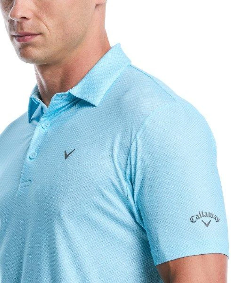 Men's Pro Spin Printed Heather Short Sleeve Polo