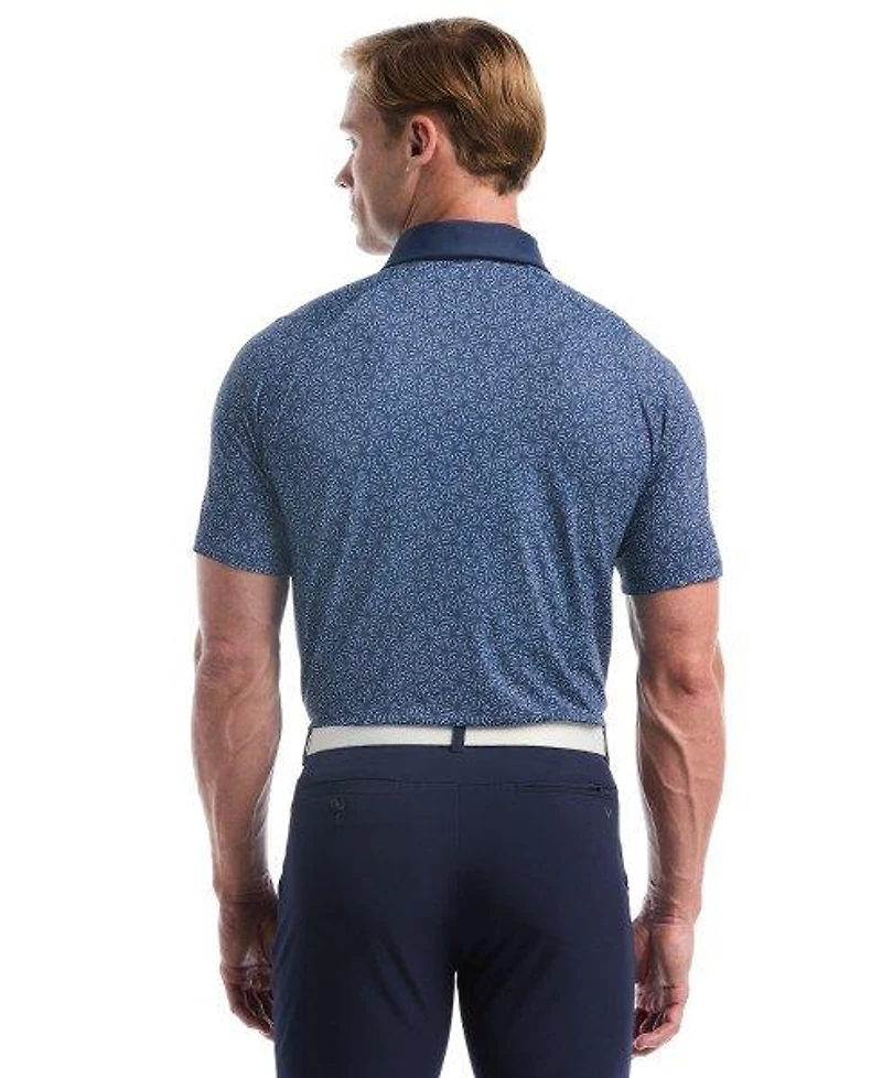 Men's Confetti Tees Print Short Sleeve Polo