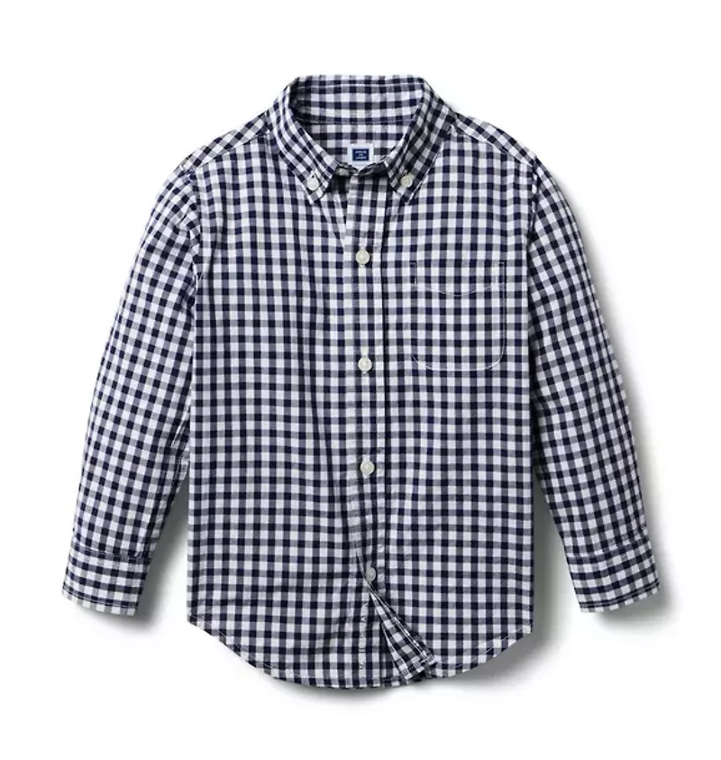 Gingham Poplin Shirt