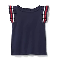 Pleated Sleeve Top