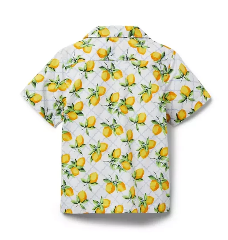 Lemon Poplin Shirt