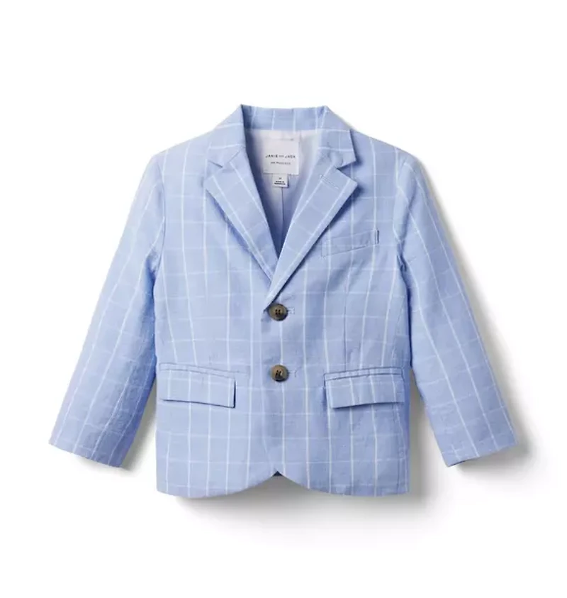 Tattersall Linen Blazer