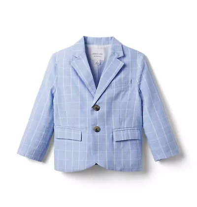 Tattersall Linen Blazer