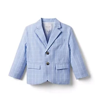 Tattersall Linen Blazer