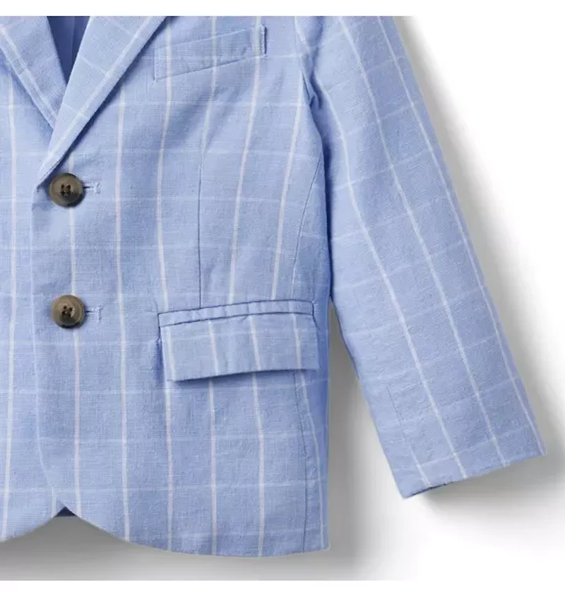 Tattersall Linen Blazer