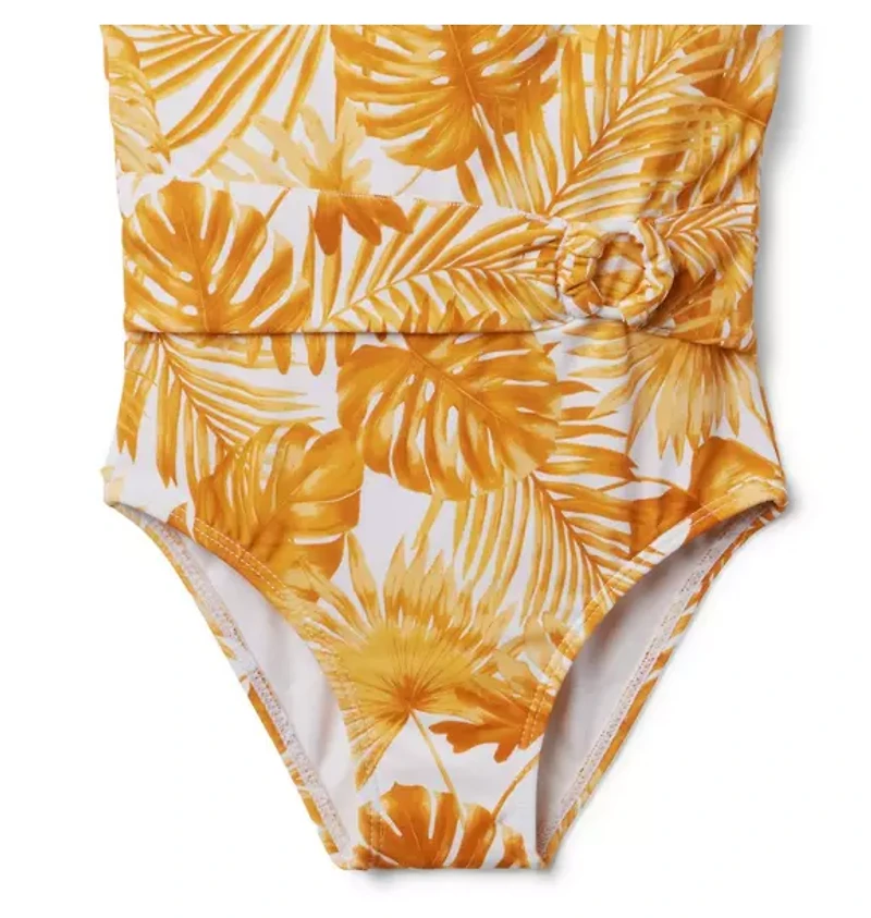 Palm Belted Swimsuit