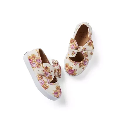 Floral Bow Sneaker