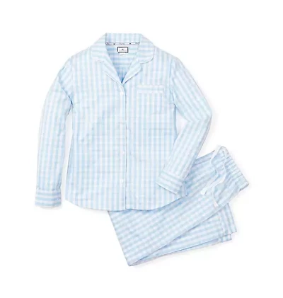 Petite Plume Women's Gingham Pajama Set