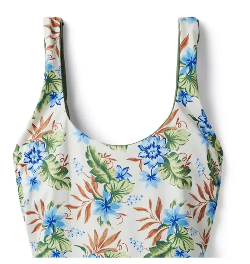 Dawne Florine Women's Reversible Tropical Floral Swimsuit