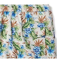 Dawne Florine Men's Tropical Floral Swim Trunk