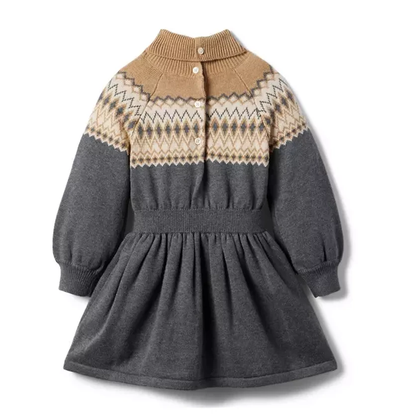 Fair Isle Sweater Dress