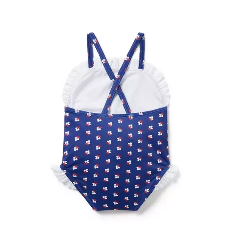 Baby Recycled Geo Floral Swimsuit