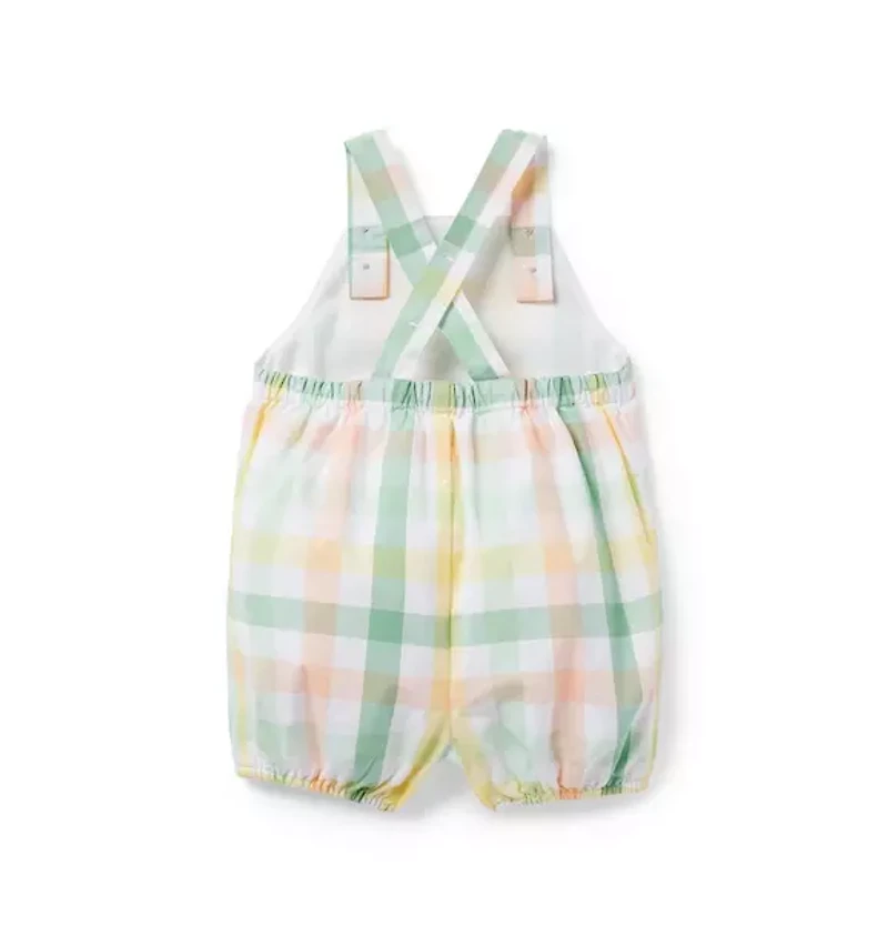 Plaid Baby Overall