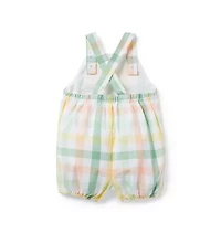 Plaid Baby Overall
