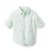 Embroidered Bunny Oxford Shirt