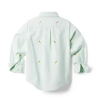 Embroidered Bunny Oxford Shirt