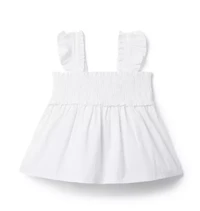 The Emily Seersucker Smocked Top