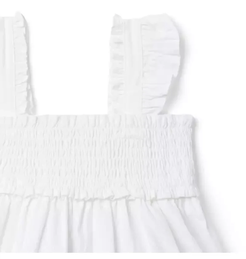 The Emily Seersucker Smocked Top