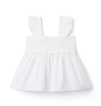 The Emily Seersucker Smocked Top