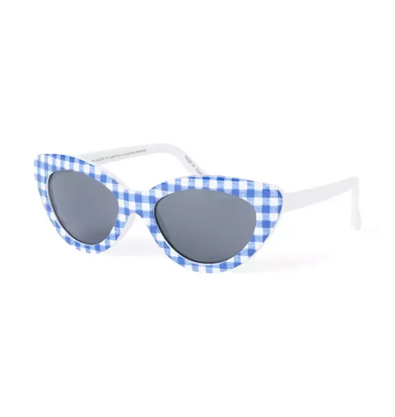 Gingham Cat Eye Sunglasses