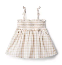 The Leilani Gingham Smocked Top