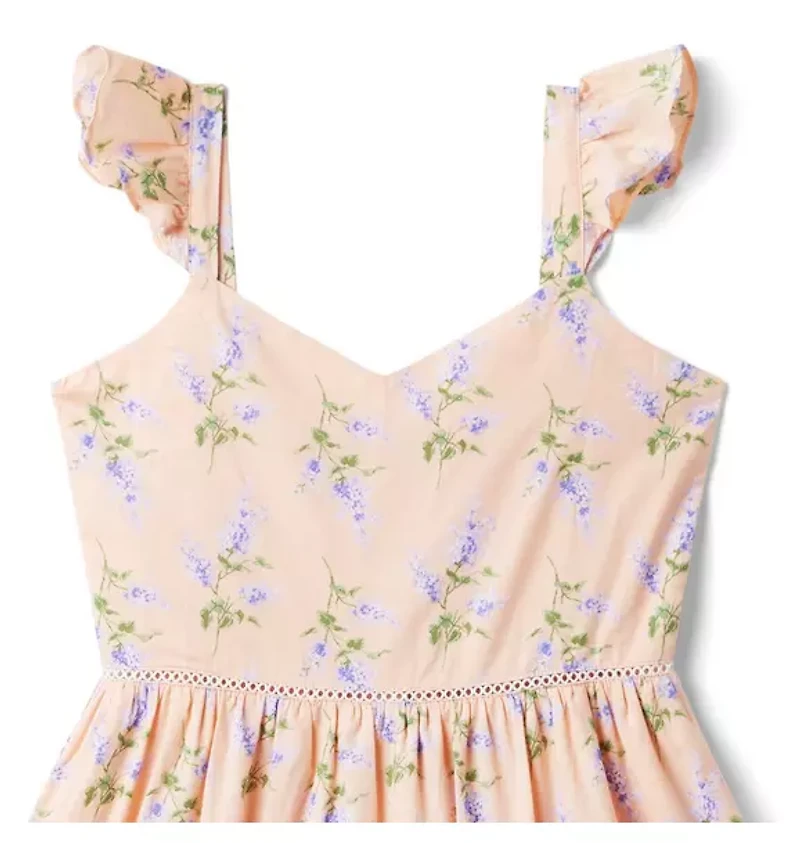 Floral Ruffle Strap Sundress