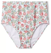 Recycled Floral Smocked Swimsuit