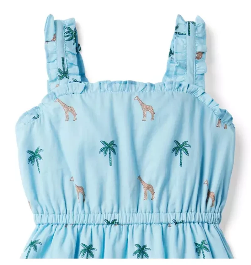 Giraffe Palm Sundress
