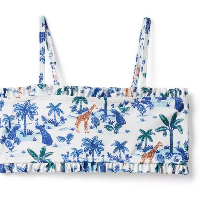 Safari Toile Recycled 2-Piece Swimsuit