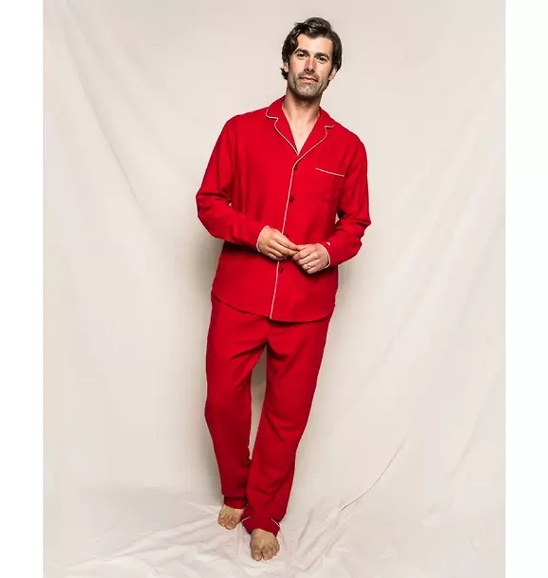 Petite Plume Men's Flannel Pajama Set