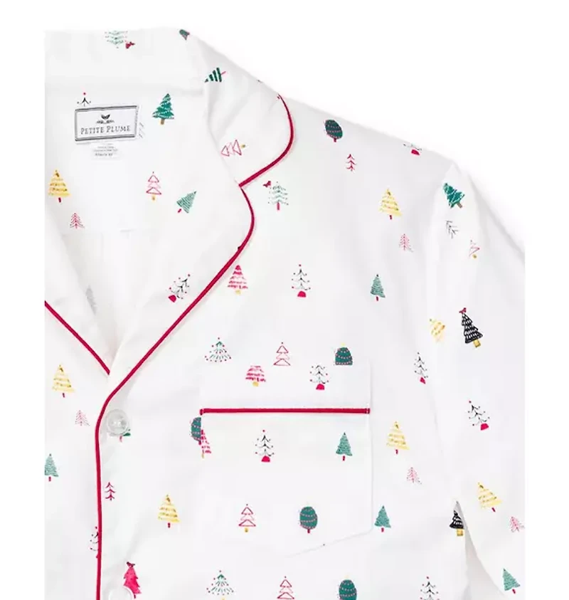 Petite Plume Men's Merry Trees Pajama Set