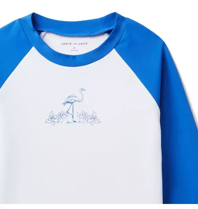 Recycled Flamingo Rash Guard