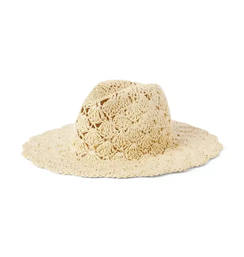 Crochet Straw Sun Hat
