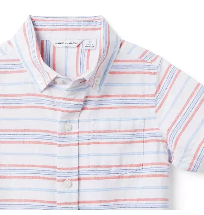 The Striped Linen-Cotton Shirt
