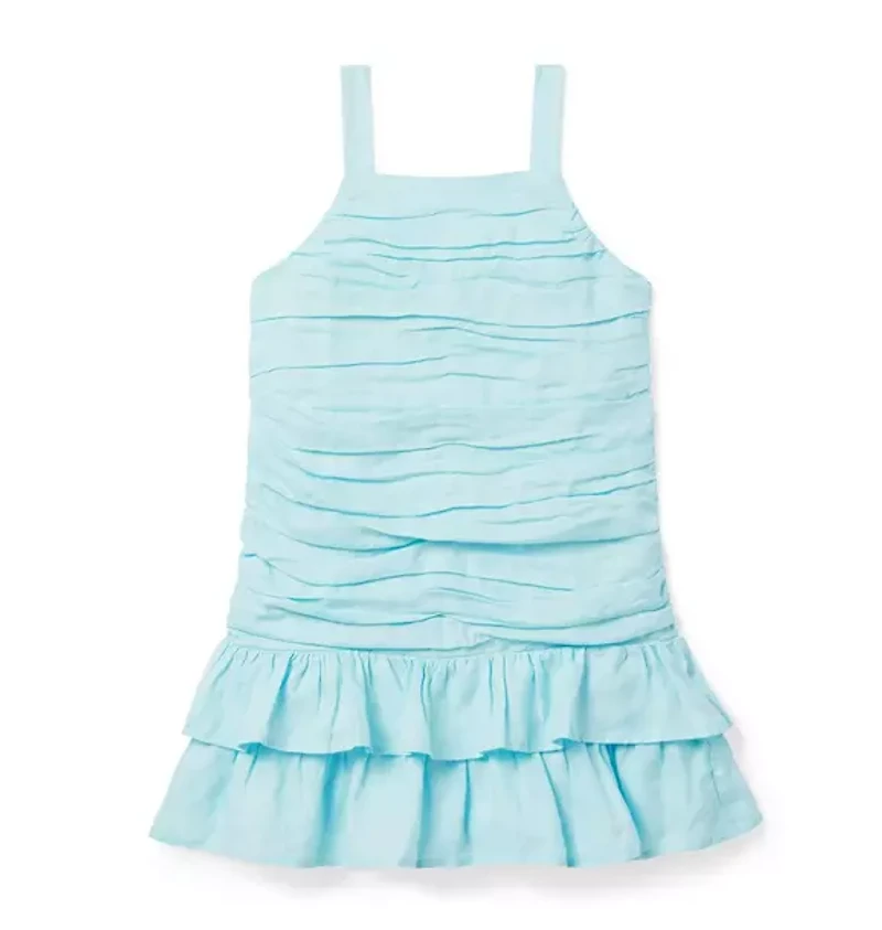 Linen Ruched Dress