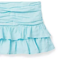 Linen Ruched Dress