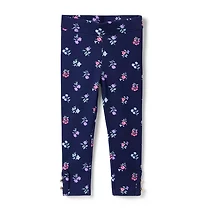 Floral Button Cuff Ponte Pant