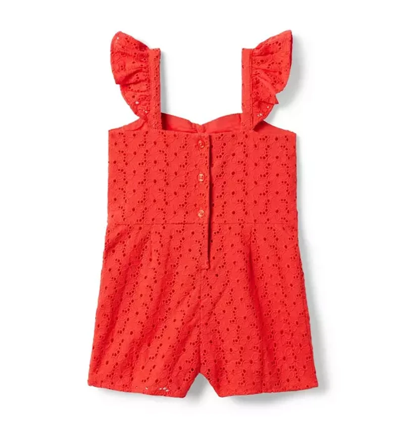 Eyelet Bow Romper