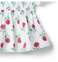 Floral Cold Shoulder Top