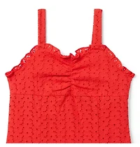 Eyelet Ruffle Dress