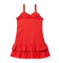 Eyelet Ruffle Dress