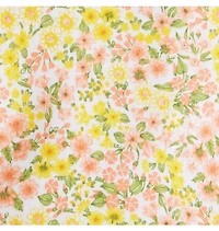 Floral Ruffle Hem French Terry Short