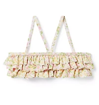 Recycled Floral Ruffle 2-Piece Swimsuit
