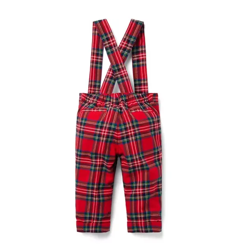 Baby Tartan Suspender Pant
