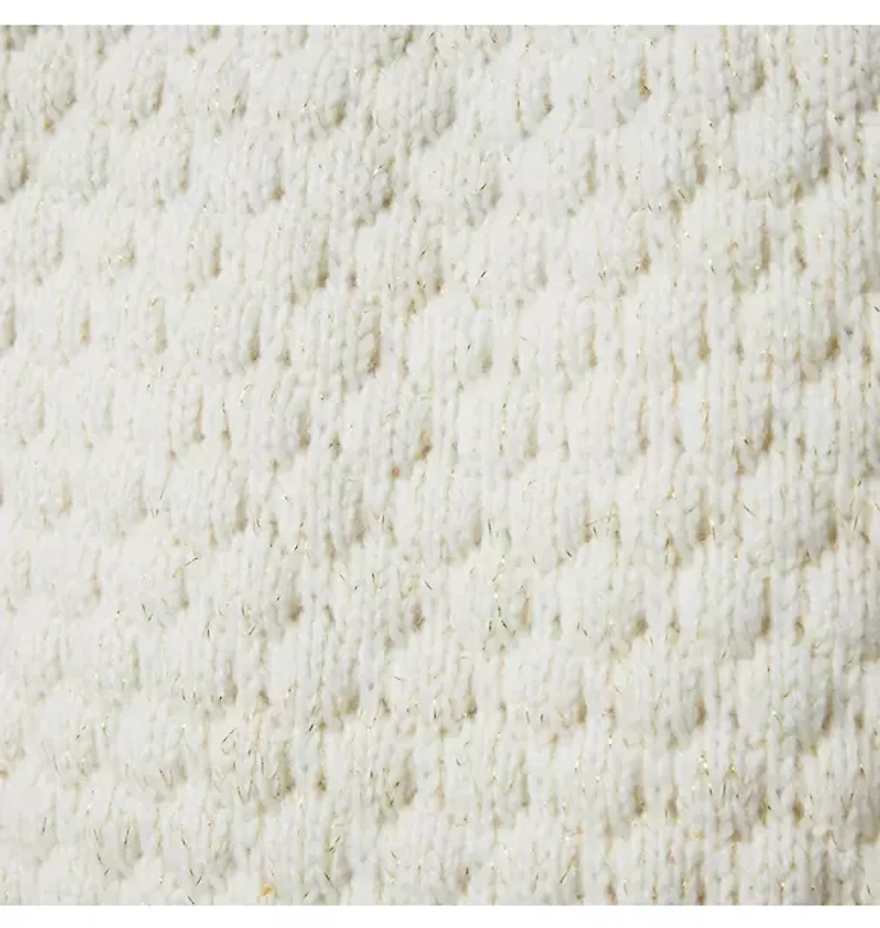 Textured Bow Collar Sweater